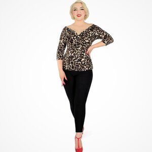 Pin Up Pants, Black Pin Up High Waist Cigarette Pants